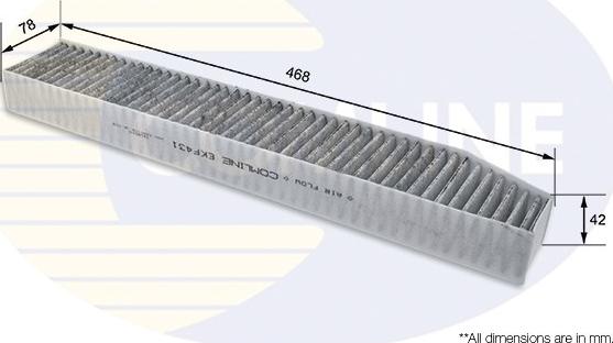 Comline EKF431 - Filtrs, Salona telpas gaiss autodraugiem.lv