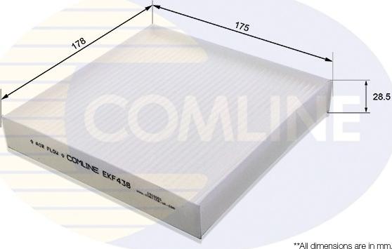 Comline EKF438 - Filtrs, Salona telpas gaiss autodraugiem.lv