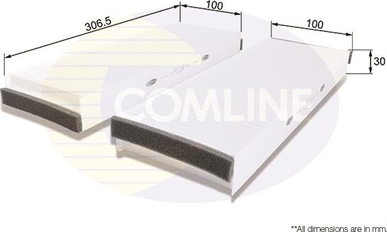 Comline EKF164 - Filtrs, Salona telpas gaiss autodraugiem.lv