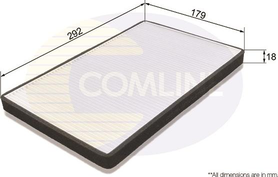 Comline EKF165 - Filtrs, Salona telpas gaiss autodraugiem.lv