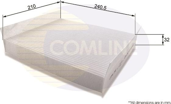 Comline EKF104 - Filtrs, Salona telpas gaiss autodraugiem.lv