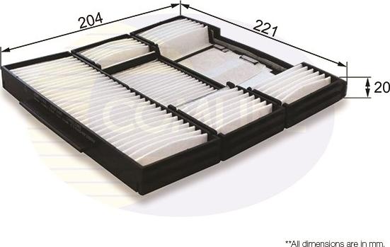 Comline EKF186 - Filtrs, Salona telpas gaiss autodraugiem.lv