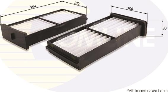 Comline EKF356-2 - Filtrs, Salona telpas gaiss autodraugiem.lv