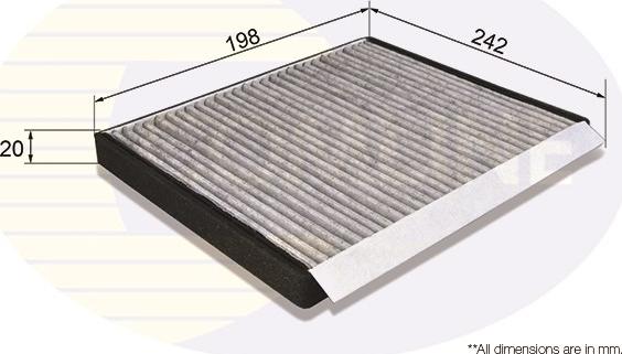 Comline EKF203A - Filtrs, Salona telpas gaiss autodraugiem.lv