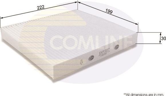 Comline EKF207 - Filtrs, Salona telpas gaiss autodraugiem.lv