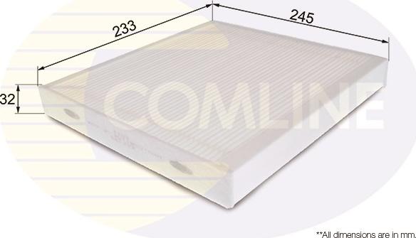 Comline EKF289 - Filtrs, Salona telpas gaiss autodraugiem.lv