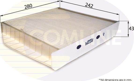 Comline EKF280 - Filtrs, Salona telpas gaiss autodraugiem.lv