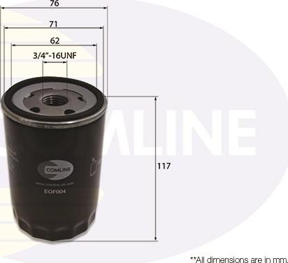 Comline EOF004 - Eļļas filtrs autodraugiem.lv