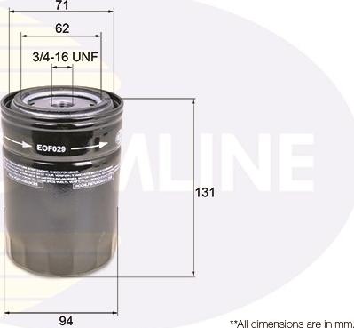 Comline EOF029 - Eļļas filtrs autodraugiem.lv