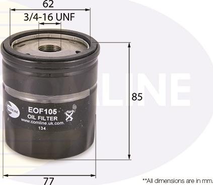 Comline EOF105 - Eļļas filtrs autodraugiem.lv