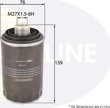 Comline EOF227 - Eļļas filtrs autodraugiem.lv