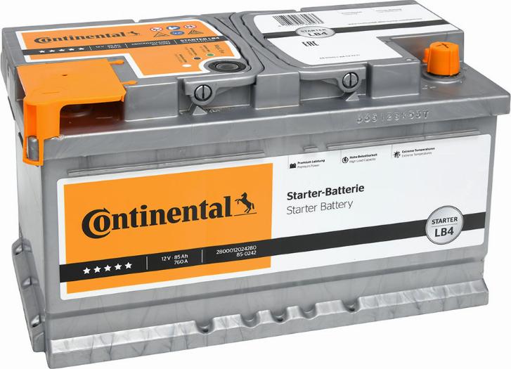 Continental 2800012024280 - Startera akumulatoru baterija autodraugiem.lv