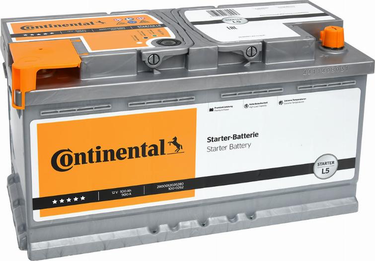 Continental 2800012026280 - Startera akumulatoru baterija autodraugiem.lv