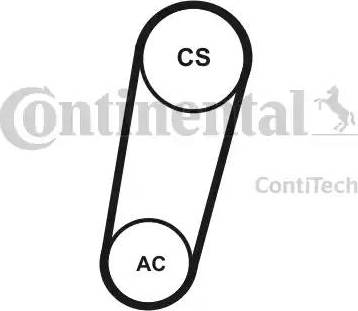 Continental 5PK705 ELAST T1 - Ķīļrievu siksna autodraugiem.lv