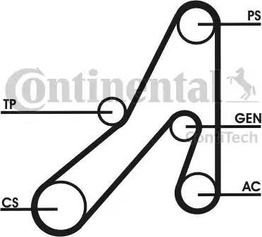 Continental 6DPK1841D1 - Ķīļrievu siksna autodraugiem.lv