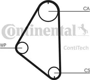 Continental CT558WP1 - Ūdenssūknis + Zobsiksnas komplekts autodraugiem.lv