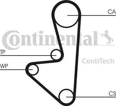 Continental CT607WP1 - Ūdenssūknis + Zobsiksnas komplekts autodraugiem.lv