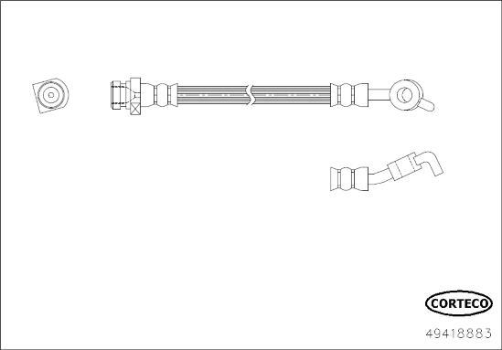 Corteco 49418883 - Bremžu šļūtene autodraugiem.lv