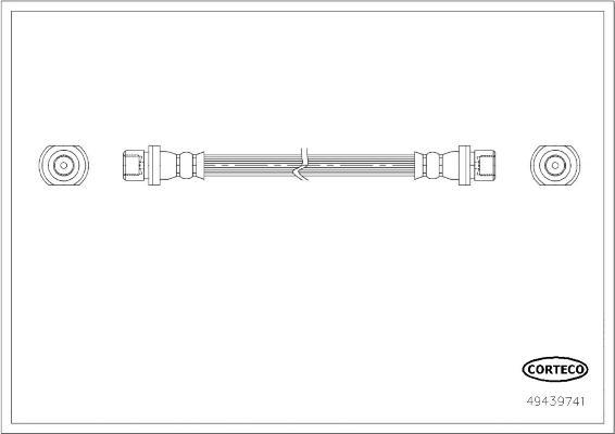 Corteco 49439741 - Bremžu šļūtene autodraugiem.lv