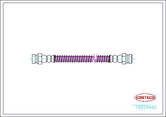 Corteco 19034452 - Bremžu šļūtene autodraugiem.lv