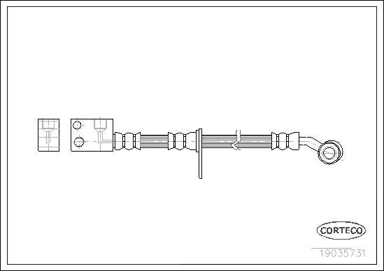 Corteco 19035731 - Bremžu šļūtene autodraugiem.lv