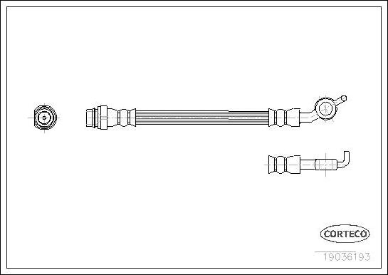 Corteco 19036193 - Bremžu šļūtene autodraugiem.lv