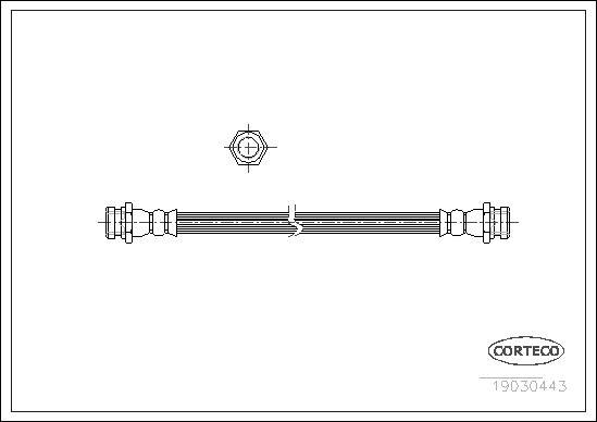 Corteco 19030443 - Bremžu šļūtene autodraugiem.lv