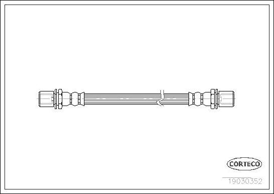 Corteco 19030352 - Bremžu šļūtene autodraugiem.lv