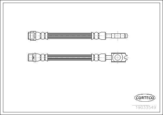 Corteco 19033549 - Bremžu šļūtene autodraugiem.lv