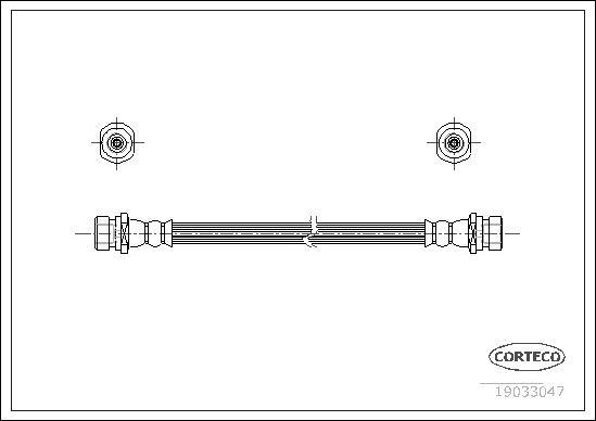 Corteco 19033047 - Bremžu šļūtene autodraugiem.lv