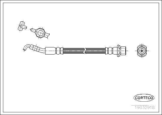 Corteco 19032918 - Bremžu šļūtene autodraugiem.lv