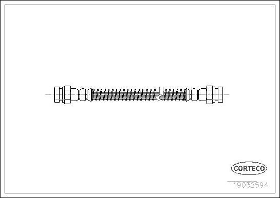 Corteco 19032594 - Bremžu šļūtene autodraugiem.lv
