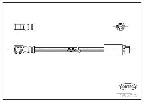 Corteco 19032175 - Bremžu šļūtene autodraugiem.lv