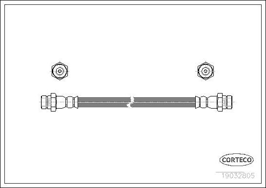 Corteco 19032805 - Bremžu šļūtene autodraugiem.lv