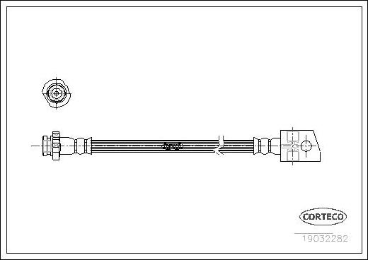 Corteco 19032282 - Bremžu šļūtene autodraugiem.lv