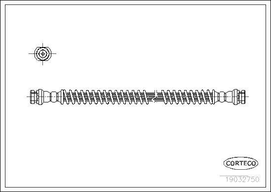 Corteco 19032750 - Bremžu šļūtene autodraugiem.lv