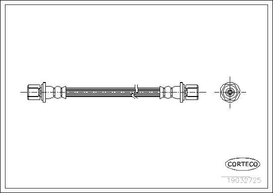 Corteco 19032725 - Bremžu šļūtene autodraugiem.lv