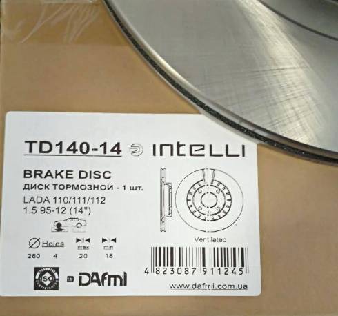 Dafmi TD140-14 - Bremžu diski autodraugiem.lv