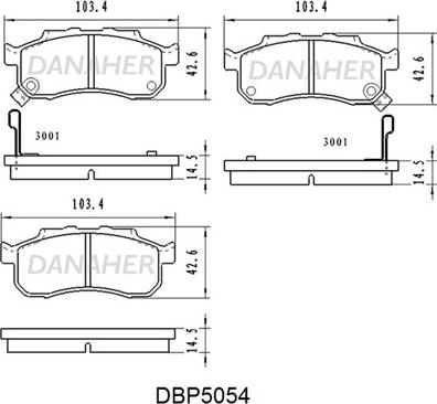 DJ Parts BP1744 - Bremžu uzliku kompl., Disku bremzes autodraugiem.lv