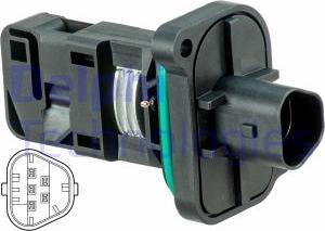 Delphi AF10645-12B1 - Gaisa masas mērītājs autodraugiem.lv