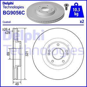 Delphi BG9056C - Bremžu diski autodraugiem.lv