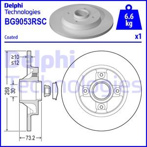 Delphi BG9053RSC - Bremžu diski autodraugiem.lv