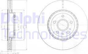 Delphi BG9068 - Bremžu diski autodraugiem.lv