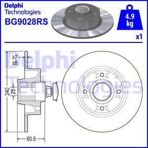 Delphi BG9028RS - Bremžu diski autodraugiem.lv
