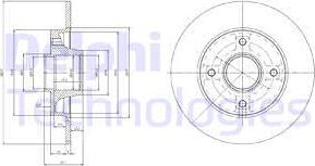 Delphi BG9022RS - Bremžu diski autodraugiem.lv