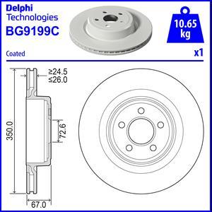 Delphi BG9199C - Bremžu diski autodraugiem.lv