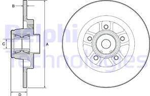 Delphi BG9113RS - Bremžu diski autodraugiem.lv