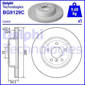 Delphi BG9129C - Bremžu diski autodraugiem.lv