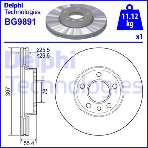 Delphi BG9891 - Bremžu diski autodraugiem.lv