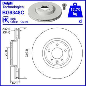 Delphi BG9348C - Bremžu diski autodraugiem.lv